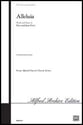 Alleluia Three-Part Mixed choral sheet music cover